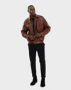 HENRY MEN'S LEATHER JACKET | BROWN